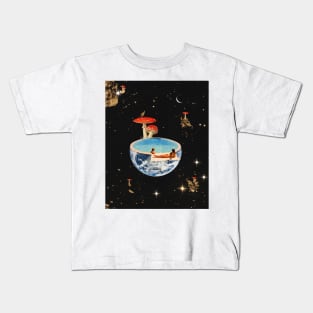 Flat earth Kids T-Shirt